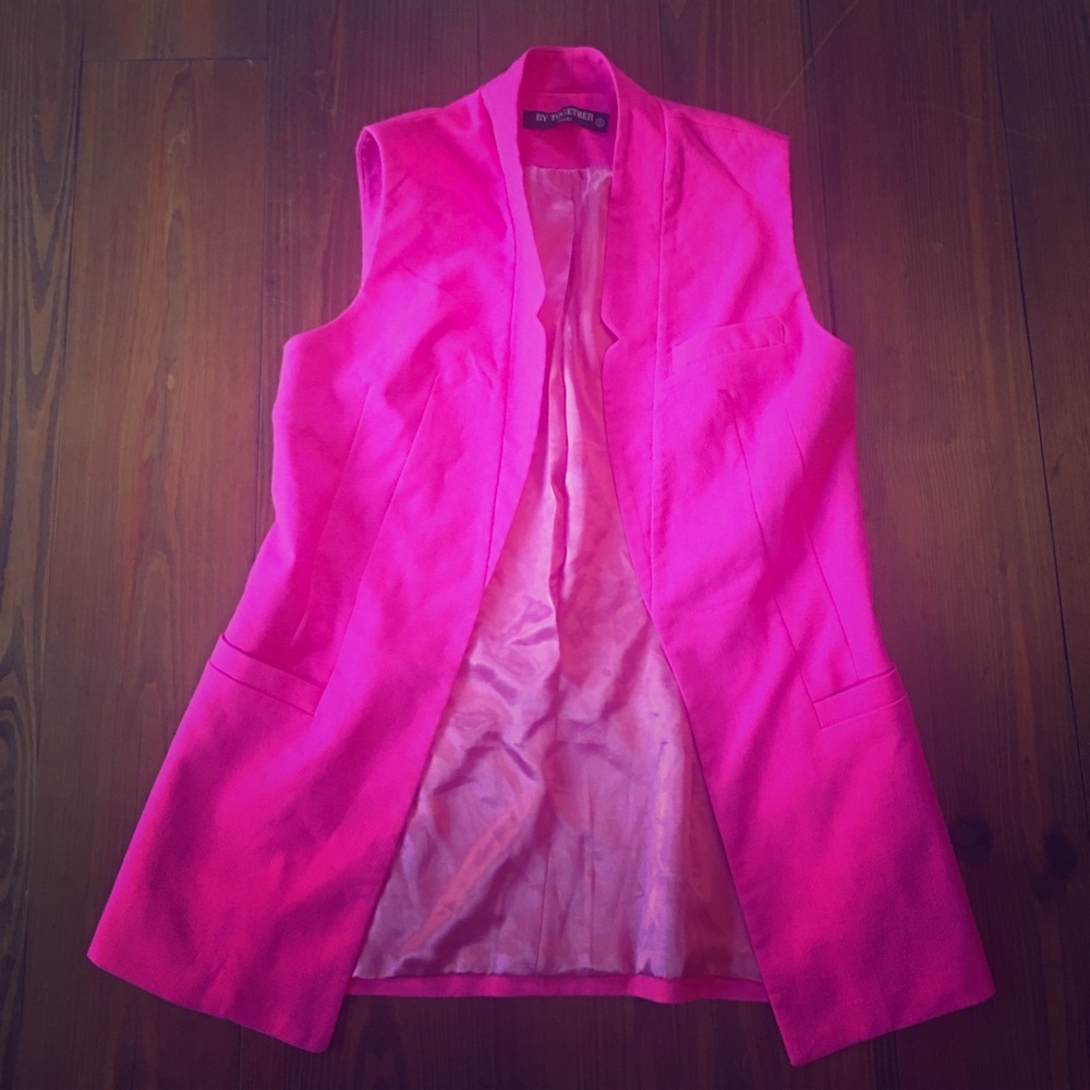 Valentine’s Day Neon pink vest, beautiful